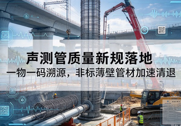 玉州声测管质量新规落地，一物一码溯源，非标薄壁管材加速清退